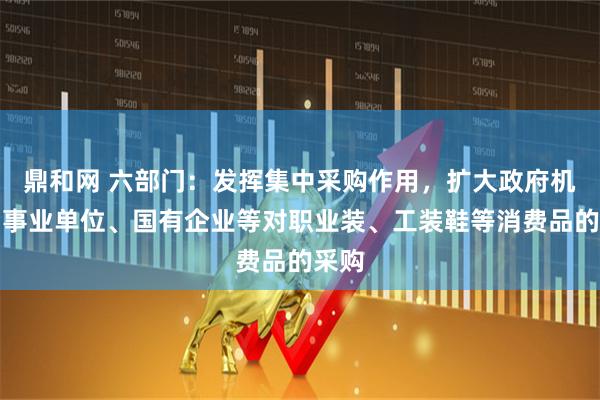 鼎和网 六部门：发挥集中采购作用，扩大政府机关、事业单位、国有企业等对职业装、工装鞋等消费品的采购